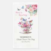 Liebe brodelt Butterfly Brautparty-Teeparty Serviette (Vorderseite)
