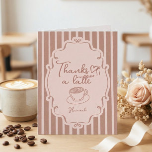 Liebe brodelt Kaffee Brautparty Dankeschön Dankeskarte