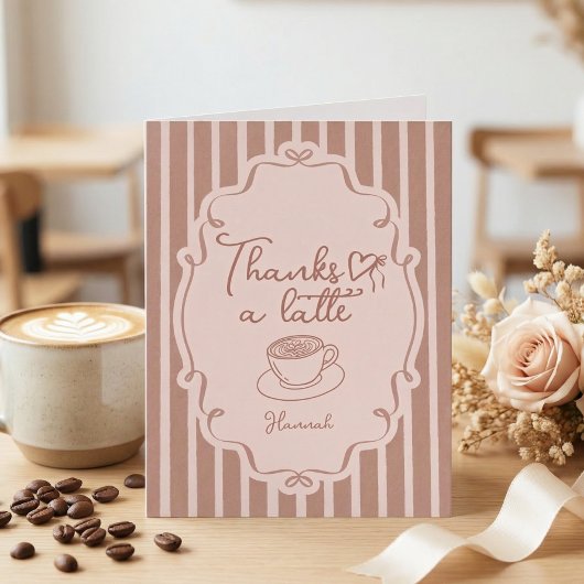 Liebe brodelt Kaffee Brautparty Dankeschön Dankeskarte