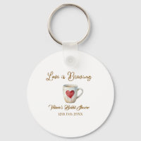 Liebe brodelt weiße Kaffeetasse Herz Brautparty