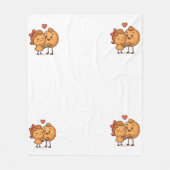 Liebe-Brot - Niedlicher und einzigartiger Cartoon- Fleecedecke (Vorderseite)