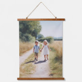 Liebe Brother & Sister Wandteppich Mit Holzrahmen (Vorderseite)