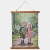 Liebe Brother & Sister Wandteppich Mit Holzrahmen (Vorderseite)