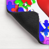 Liebe-Brüche durch Autismus Mousepad (Ecke)