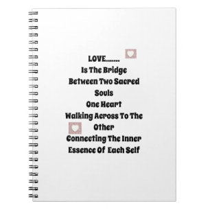 Liebe-Brücke Notizblock