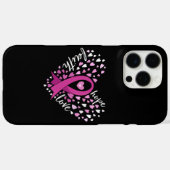 Liebe Brustkrebs Bewusstsein Button für die  von F Case-Mate iPhone Hülle (Rückseite (Horizontal))