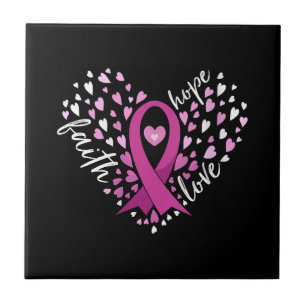 Liebe Brustkrebs Bewusstsein Button für die  von F Fliese