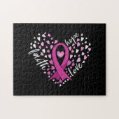 Liebe Brustkrebs Bewusstsein Button für die  von F Puzzle (Horizontal)