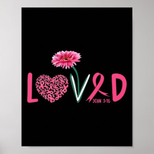 Liebe Brustkrebs Poster