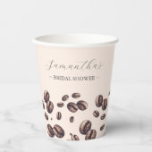 Liebe brütet Brautparty-Kaffeekuchen Pappbecher (Vorderseite)