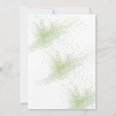 Liebe brütet Eukalyptus Tea Brautparty Einladung (Rückseite)