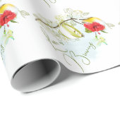 Liebe brütet Hummingbird Tee Party Geschenkpapier (Rolleneckpunkt)