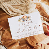 Liebe brütet Kaffee Boho ein Rezept Begleitkarte