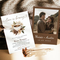 Liebe brütet Kaffee-Brautparty