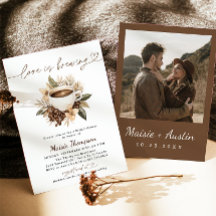 Liebe brütet Kaffee-Brautparty