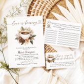 Liebe brütet Kaffee-Brautparty Einladung