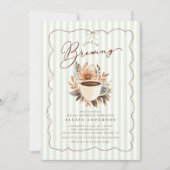 Liebe brütet Kaffee-Brautparty Einladung (Vorderseite)