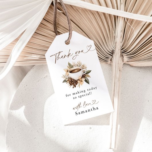 Liebe brütet Kaffee-Brautparty Geschenkanhänger