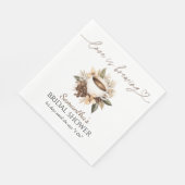 Liebe brütet Kaffee-Brautparty Serviette (Ecke)