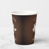 Liebe brütet Kaffee-Gastgeschenk Hochzeit Pappbecher (Links)