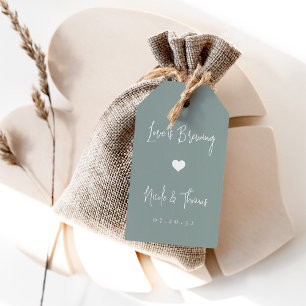 Liebe brütet Kaffee- oder Teevorzugstags Geschenkanhänger