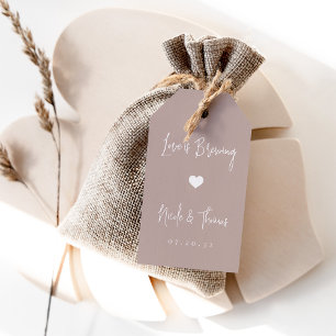 Liebe brütet Kaffee- oder Teevorzugstags Geschenkanhänger