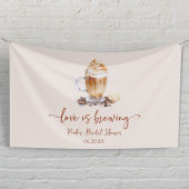 Liebe brütet Kaffeebohnen Brautparty Banner