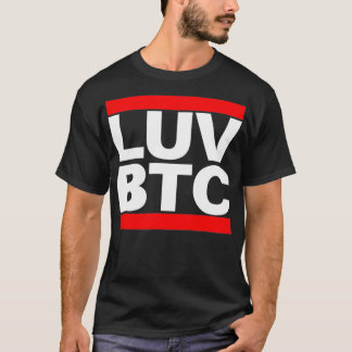 Liebe BTC Bitcoin Kryptowährung T-Shirt