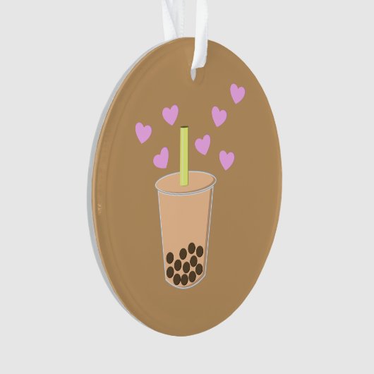 Liebe Bubble Tee Ornament (Vorderseite)