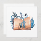 Liebe buchen einladung (Vorne/Hinten)