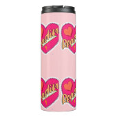 Liebe buchen Motto Thermosbecher (Rückseite)