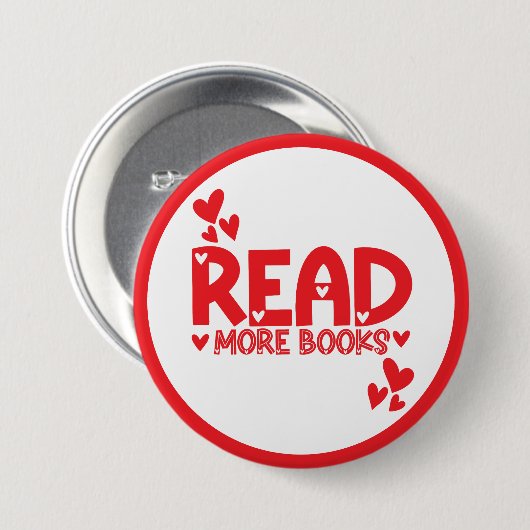 Liebe Bücher lesen Button (Vorne & Hinten)