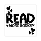 Liebe Bücher lesen Gummistempel (Prägung)
