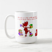 Liebe Bücher Tea Cats Kaffeekochen Tasse (Links)