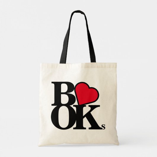 Liebe-Bücher Tragetasche (Rückseite)