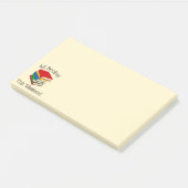 Liebe Buchlesen Post-it Klebezettel (angewinkelt)