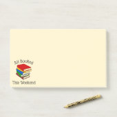 Liebe Buchlesen Post-it Klebezettel (Auf Schreibtisch)