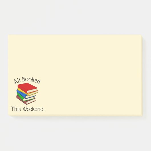 Liebe Buchlesen Post-it Klebezettel (Vorderseite)