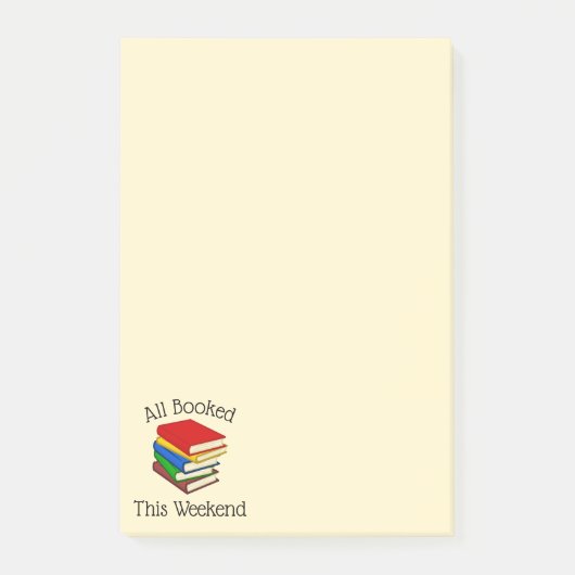 Liebe Buchlesen Post-it Klebezettel (Vorderseite)