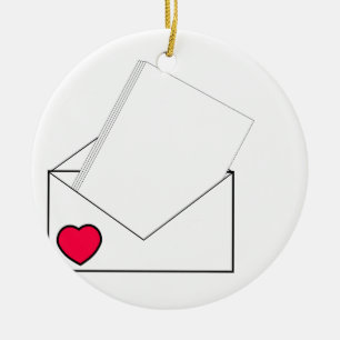 Liebe-Buchstabe Keramik Ornament
