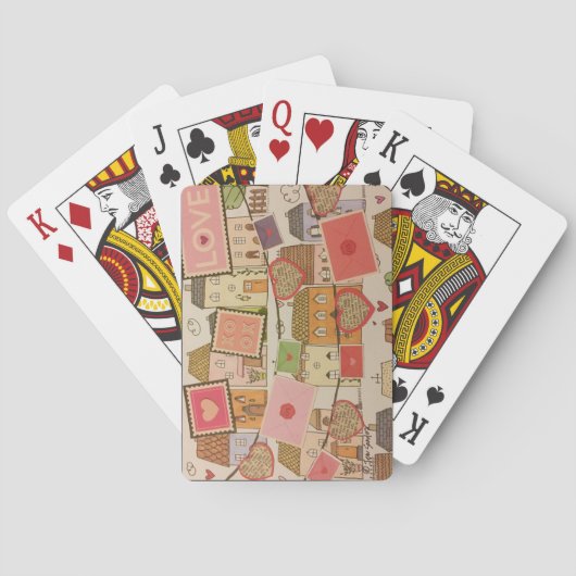 Liebe-Buchstabe-Spielkarten Spielkarten (Rückseite)