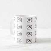 Liebe-Buchstabe-Tasse Kaffeetasse (Vorderseite Links)