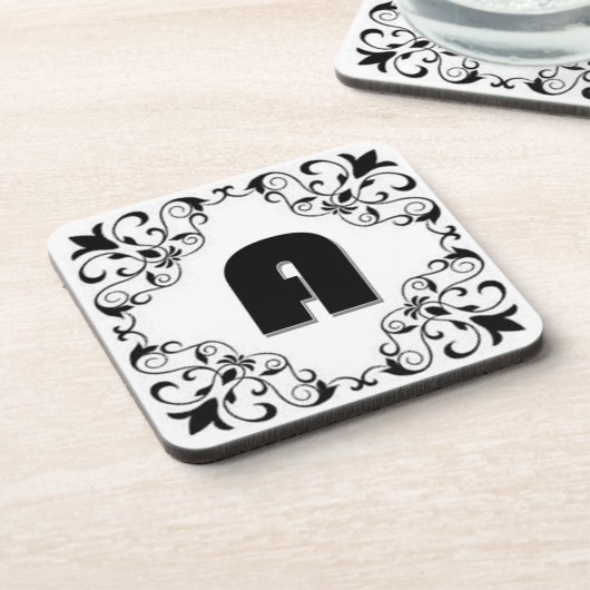 Liebe Buchstaben "A" Getränkeuntersetzer (Linke Seite)