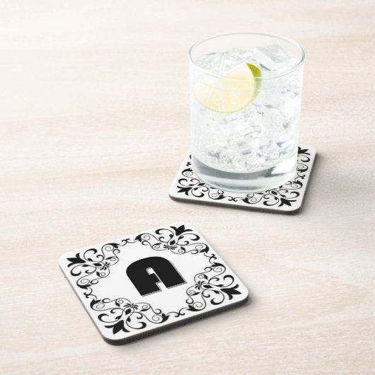 Liebe Buchstaben "A" Getränkeuntersetzer (Rechte Seite)