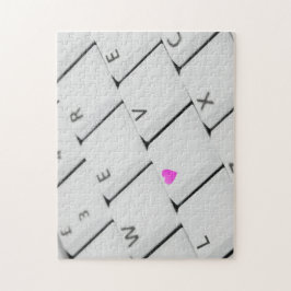 Liebe Buchstaben Computertastatur Puzzle