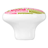 Liebe Buchstaben Keramik ziehen Keramikknauf (Seitenansicht)