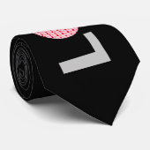 Liebe Buchstaben Mini Rosa Herzstück Krawatte (Gerollt)