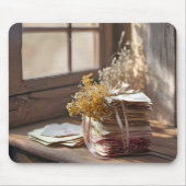 Liebe-Buchstaben nach Fenstern Mousepad (Vorne)