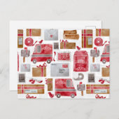 Liebe Buchstaben Postkarte (Vorne/Hinten)