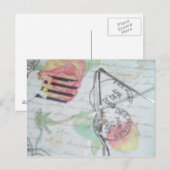 Liebe Buchstaben - Postzeichen Postkarte (Vorne/Hinten)
